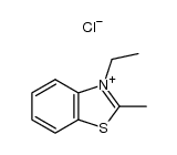 2-methyl-3-ethylbenzothiazolium chloride Structure