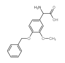 氨基-(4-苄氧基-3-甲氧基-苯基)-乙酸结构式