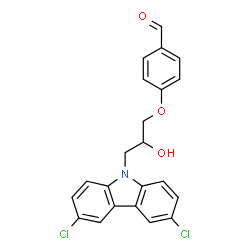 4-[3-(3,6-Dichloro-9H-carbazol-9-yl)-2-hydroxypropoxy]benzaldehyde Structure