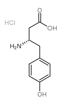 (S)-3-AMINO-4-(4-HYDROXYPHENYL)BUTANOIC ACID HYDROCHLORIDE Structure
