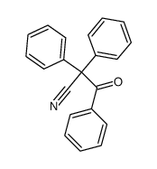 2-Benzoyl-2,2-diphenylacetonitrile结构式