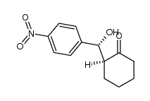 (2S,1'R)-2-[1'-hydroxy-1'-(4-nitrophenyl)methyl]cyclohexan-1-one结构式