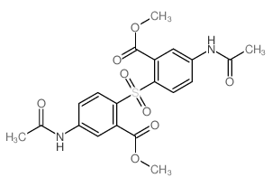 Benzoicacid, 2,2'-sulfonylbis[5-(acetylamino)-, dimethyl ester (9CI) structure