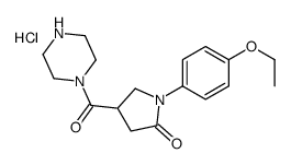 1-(4-ethoxyphenyl)-4-(piperazine-1-carbonyl)pyrrolidin-2-one,hydrochloride Structure