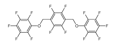 1,2,4,5-Tetrafluoro-3,6-bis[(pentafluorophenoxy)methyl]benzene Structure