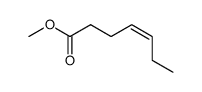 (Z)-4-Heptenoic acid methyl ester结构式