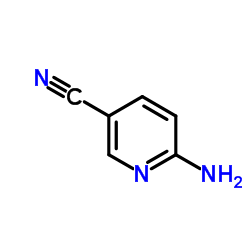 2-氨基-5-氰基吡啶结构式