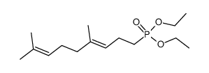 diethyl ((E)-4,8-dimethyl-3,7-nonadienyl)phosphonate Structure