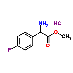 Methyl 2-amino-2-(4-fluorophenyl)acetate hydrochloride Structure