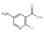 5-氨基-2-氯吡啶-3-羧酸结构式