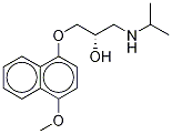 (S)-4-Hydroxy 4’-Methoxy Propranolol Structure