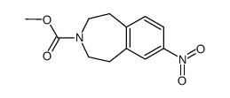 methyl 7-nitro-2,3,4,5-tetrahydro-1H-3-benzazepine-3-carboxylate结构式
