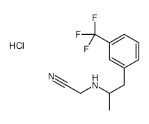 2-[1-[3-(trifluoromethyl)phenyl]propan-2-ylamino]acetonitrile,hydrochloride Structure