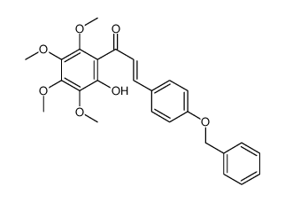 (E)-1-(2-hydroxy-3,4,5,6-tetramethoxyphenyl)-3-(4-phenylmethoxyphenyl)prop-2-en-1-one Structure