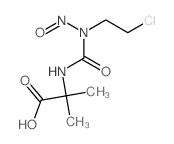 N-(((2-Chloroethyl)nitrosoamino)carbonyl)-2-methylalanine结构式