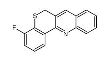 4-fluoro-6H-thiochromeno[4,3-b]quinoline结构式
