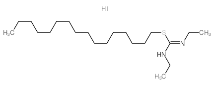 N,N-diethyl-1-hexadecylsulfanyl-methanimidamide Structure