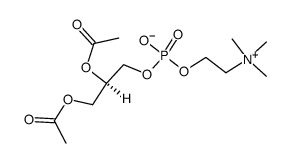 Diacetyl-L-Glycerophosphorylcholine结构式