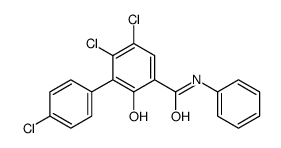 4',5,6-Trichloro-2-hydroxy-N-phenyl-(1,1'-biphenyl)-3-carboxamide Structure