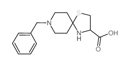8-苄基-1-硫代-4,8-二氮杂螺[4.5]癸烷-3-羧酸结构式