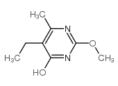 5-乙基-4-羟基-6-甲基-2-甲氧基嘧啶结构式
