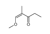 (1E)-1-甲氧基-2-甲基-1-戊烯-3-酮结构式