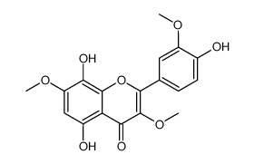 5,8,4'-trihydroxy-3,7,3'-trimethoxyflavone Structure