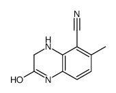 5-Quinoxalinecarbonitrile,1,2,3,4-tetrahydro-6-methyl-2-oxo-(9CI)结构式