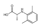 (R)-N-(2,6-dimethylphenyl)alanine结构式