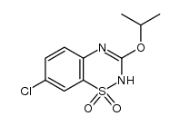 7-chloro-3-isopropoxy-2H-benzo[e][1,2,4]thiadiazine 1,1-dioxide结构式