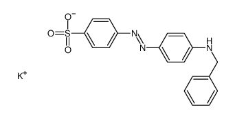 potassium 4-[[4-[benzylamino]phenyl]azo]benzenesulphonate结构式