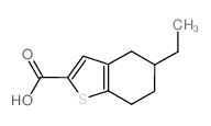 5-乙基-4,5,6,7-四氢-1-苯并噻吩-2-羧酸结构式