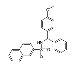 N-[(4-methoxyphenyl)-phenylmethyl]naphthalene-2-sulfonamide结构式