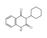 3-cyclohexyl-1H-quinazoline-2,4-dione结构式