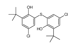2-tert-butyl-6-(3-tert-butyl-5-chloro-2-hydroxyphenyl)sulfanyl-4-chlorophenol Structure