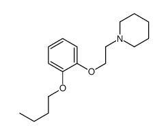 1-[2-(2-butoxyphenoxy)ethyl]piperidine结构式