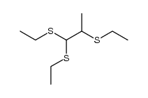 2-ethylsulfanyl-propionaldehyde diethyldithioacetal结构式