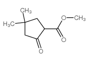 4,4-二甲基-2-氧代环戊烷羧酸甲酯结构式