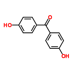 4,4'-Dihydroxybenzophenone structure