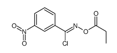 [[chloro-(3-nitrophenyl)methylidene]amino] propanoate Structure