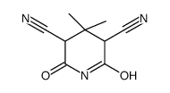 4,4-dimethyl-2,6-dioxopiperidine-3,5-dicarbonitrile Structure