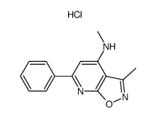 N,3-Dimethyl-6-phenylisoxazolo[5,4-b]pyridin-4-amine, hydrochloride Structure