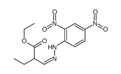 ethyl 2-[[(2,4-dinitrophenyl)hydrazinylidene]methyl]butanoate结构式