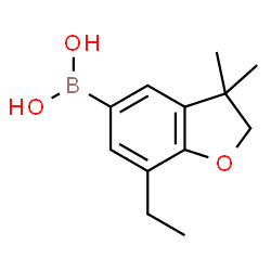 Boronic acid, (7-ethyl-2,3-dihydro-3,3-dimethyl-5-benzofuranyl)- (9CI)结构式