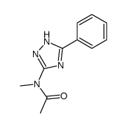 N-methyl-N-(5-phenyl-1H-1,2,4-triazol-3-yl)acetamide结构式