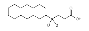 硬脂酸-4,4-D2结构式