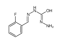 1-amino-3-[(2-fluorophenyl)methylideneamino]urea结构式