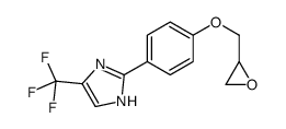 2-[4-(oxiran-2-ylmethoxy)phenyl]-5-(trifluoromethyl)-1H-imidazole Structure