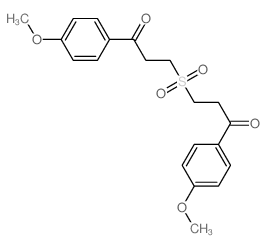 1-Propanone,3,3'-sulfonylbis[1-(4-methoxyphenyl)-结构式