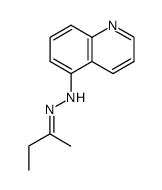 butan-2-one quinolin-5-ylhydrazone Structure